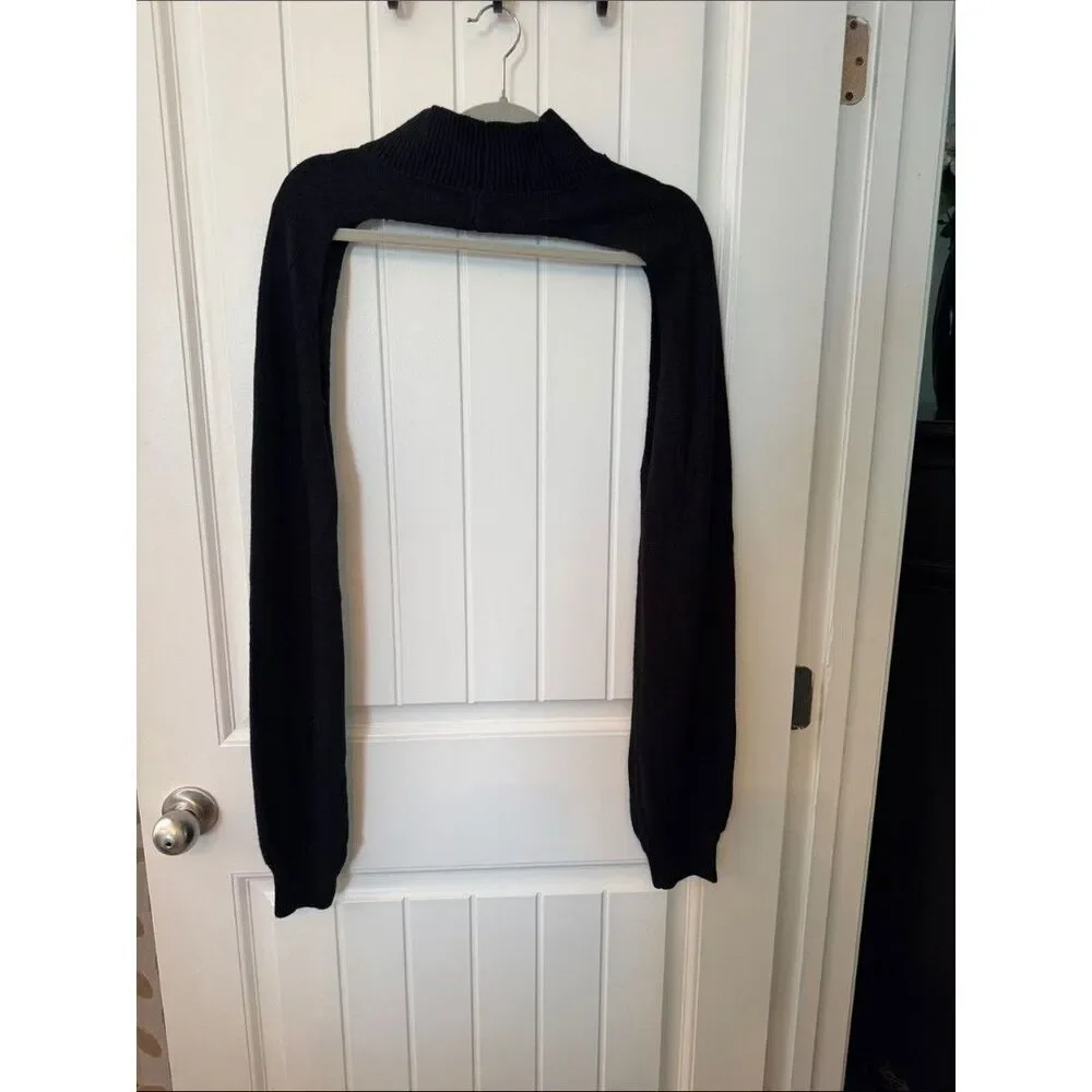 Black Cropped Sleeve Bolero Shrug - Picture 2 of 2